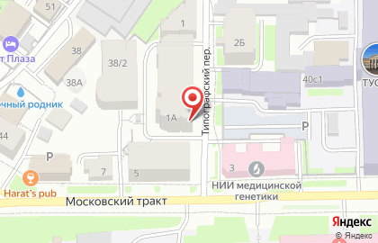 Мужская парикмахерская BarberCrew в Типографском переулке на карте