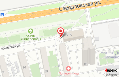 Торговая компания Кэм на Свердловской улице на карте