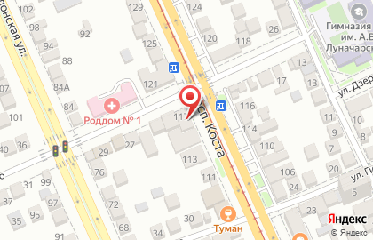 Медицинский центр Ультрамед на улице Дзержинского на карте