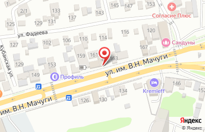 Шиномонтажная мастерская на ул. Василия Мачуги, 161/1 на карте