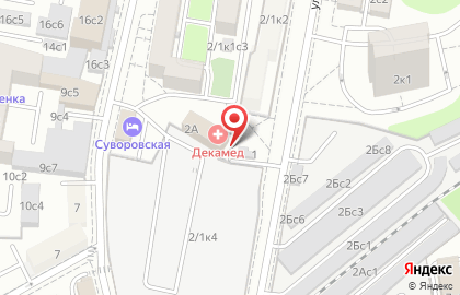 МИУ на Суворовской площади на карте