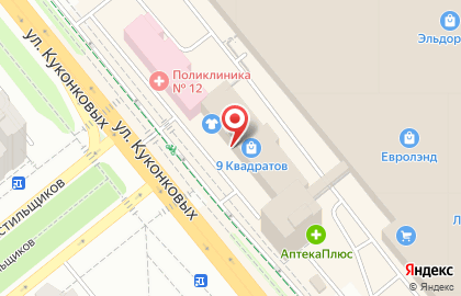 Интернет-провайдер Билайн во Фрунзенском районе на карте