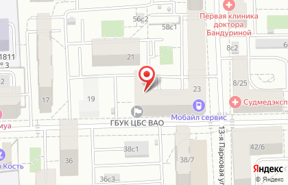Библиотека №79 им. Б.А. Лавренёва в Восточном Измайлово на карте