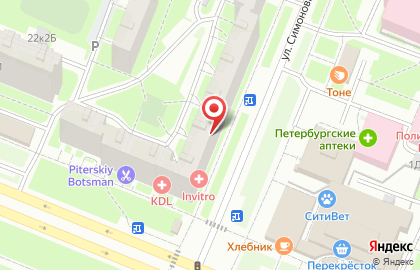 Салон оптики в Санкт-Петербурге на карте