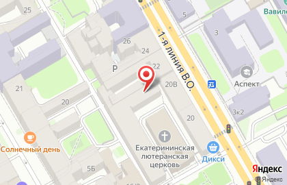 Участковый пункт полиции №16/17 в Василеостровском районе на карте