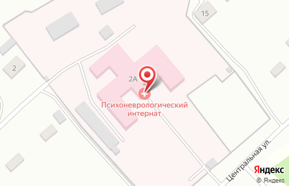 Первомайский психоневрологический интернат на Центральной улице на карте