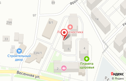 Магазин разливных напитков #Пробки на Весенней улице на карте