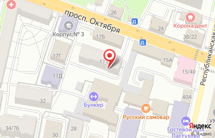 Общежитие в Фрунзенском районе на карте