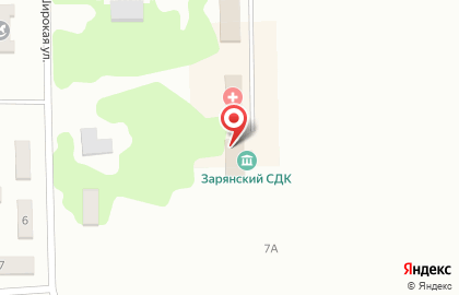 Дом культуры, пос. Заря на карте