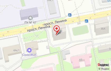 Проспект на проспекте Ленина на карте