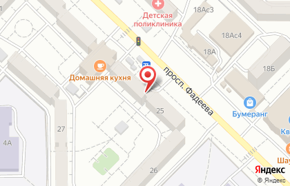 Продуктовый магазин Ромашка в Черновском районе на карте