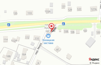 Магазин Казацкая застава на карте