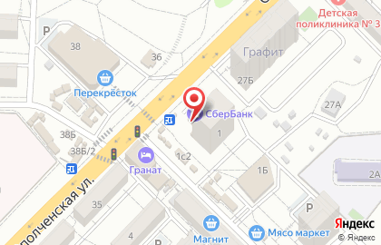 Служба курьерской доставки СберЛогистика в Тракторозаводском районе на карте