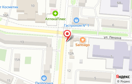 Закусочная на улице Ленина на карте