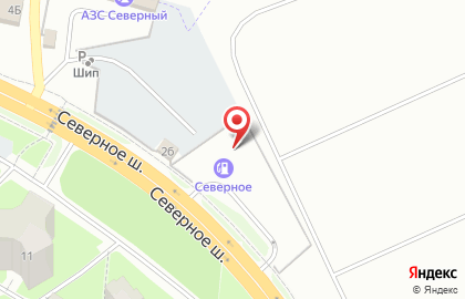 Севергаз на Северном шоссе на карте