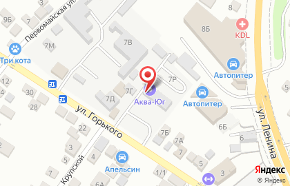 Торгово-сервисная компания Аква-Юг Новороссийск на карте