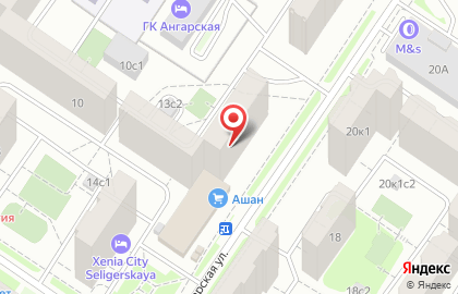 МТС, г. Москва на Ангарской улице на карте