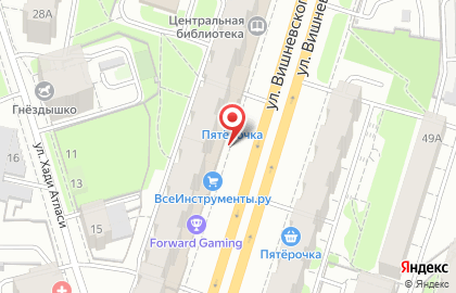 Служба экспресс-доставки Сдэк на улице Вишневского на карте