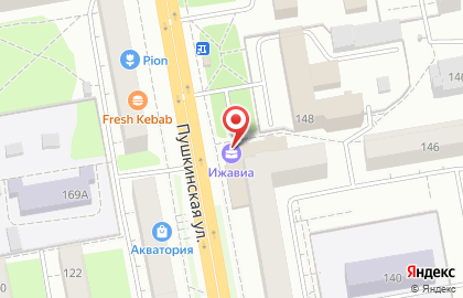 Авиакомпания Ижавиа на Пушкинской улице на карте