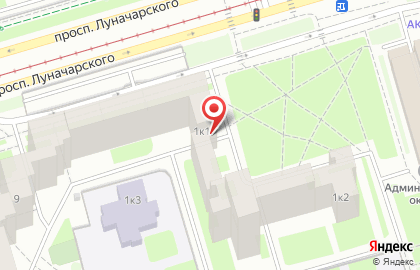 Магазин автозапчастей АвтоАтлет на проспекте Луначарского на карте