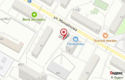 Магазин разливного пива Хуторок на улице Михайлова на карте