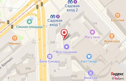 Бюро переводов На Сенной на Московском проспекте на карте