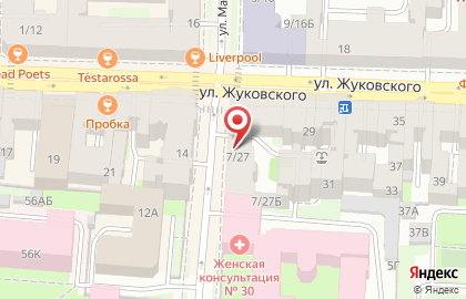 Аптека Балтфарм на улице Маяковского на карте