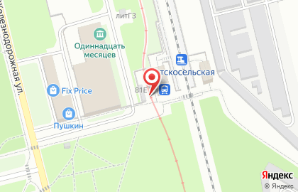 Киоск по продаже шавермы на Железнодорожной улице на карте