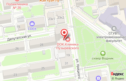 Клиника Пузыревского ДОК на карте