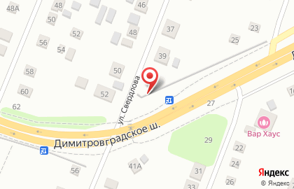 Продовольственный магазин на ул. Свердлова, 39а на карте