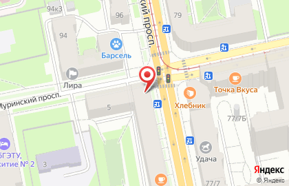 Кафе быстрого питания КручуВерчу в Выборгском районе на карте