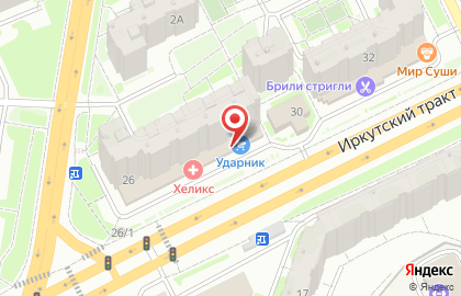 Банк Левобережный в Томске на карте