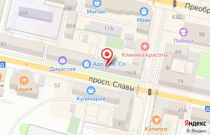 Салон Экспресс-оптика на проспекте Славы на карте