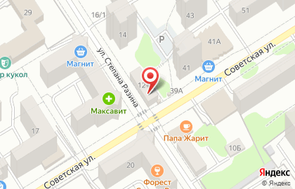Служба курьерской доставки Cdek в Железнодорожном районе на карте