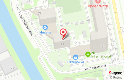 Частный детский сад Юнга на улице Розы Люксембург на карте