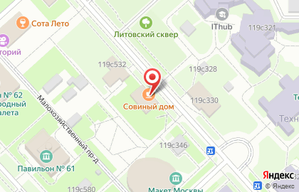 Хостел Циолковский в Останкинском районе на карте