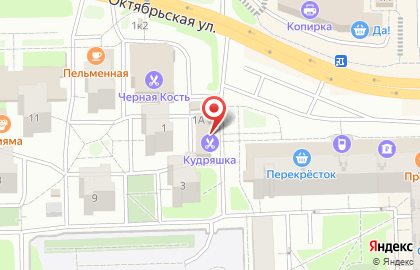 Сеть парикмахерских Кудряшка на Октябрьской улице, 1а в Балашихе на карте