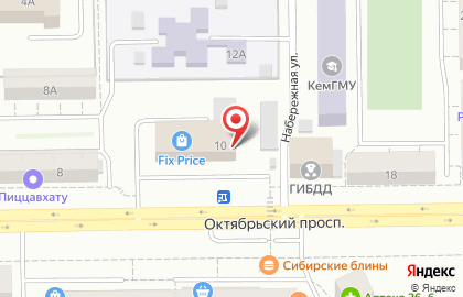 Телекоммуникационная компания Ростелеком на Октябрьском проспекте на карте
