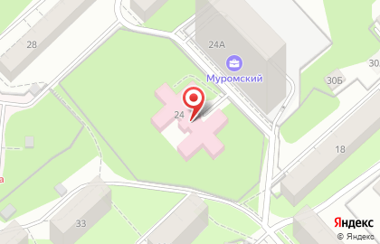 Городская клиническая поликлиника Кабинет неотложной помощи №5 на Муромской улице на карте
