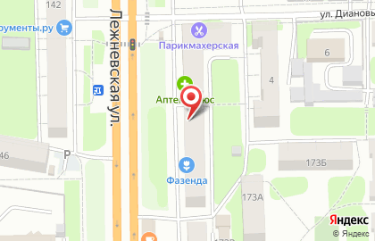 Магазин бытовой химии, косметики и парфюмерии Юнит на Лежневской улице на карте