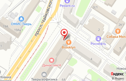 Школа Квентин на проспекте Чайковского на карте