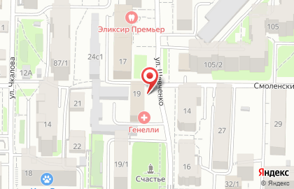 Эскиз на улице Шевченко на карте