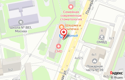 Универсам Верный в Москве на карте