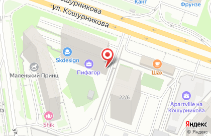 Продовольственный магазин Сетка в клетку в Октябрьском районе на карте