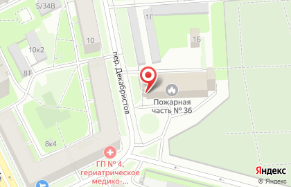 Пожарная часть №36 Василеостровского района на карте