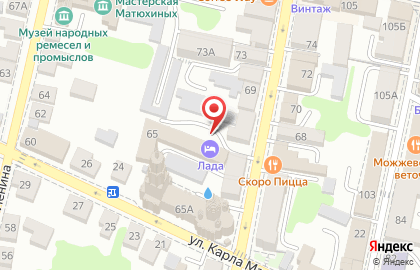 Гостиница Лада на Советской улице на карте