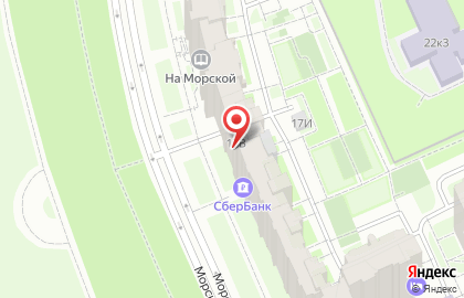 Банкомат СберБанк на Морской набережной, 17 к 1 на карте