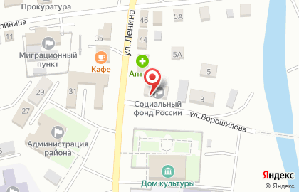 Управление пенсионного фонда РФ в Чойском районе на карте