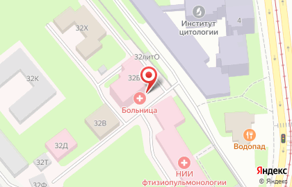 Клиника Санкт-Петербургский НИИ фтизиопульмонологии на Политехнической улице на карте