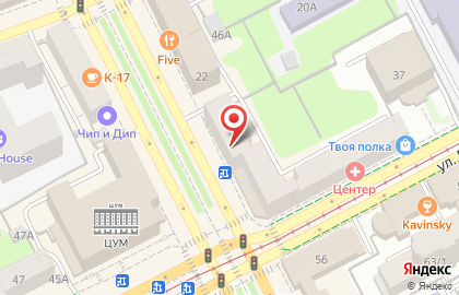 Сеть ювелирных магазинов Золото 585 на Комсомольском проспекте на карте